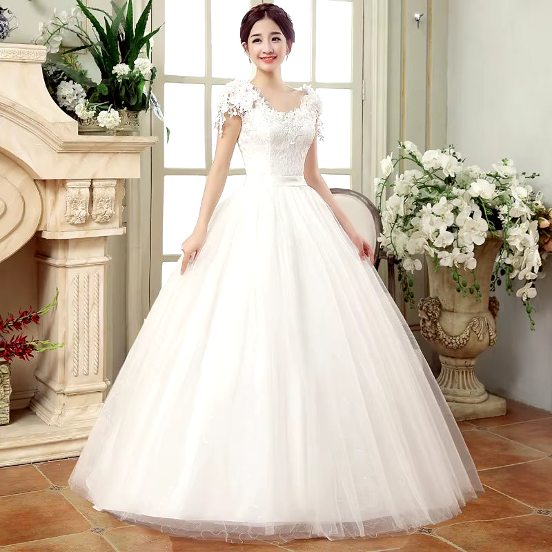 Yc-X01#Lace up Wedding Dress Prom Ball Gown Wholesale Cheap Dresses Bride Married Pregnant Wholesale Free Ship Fashion Girls